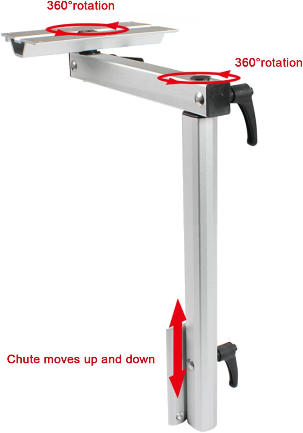 Folding Table Support, Removable Laptop Table Leg Bracket 360 Degrees Rotatable Adjustable for RV Caravan Motorhome