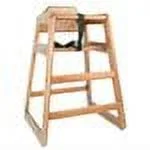 excellante' wooden high chair, walnut, unassemble