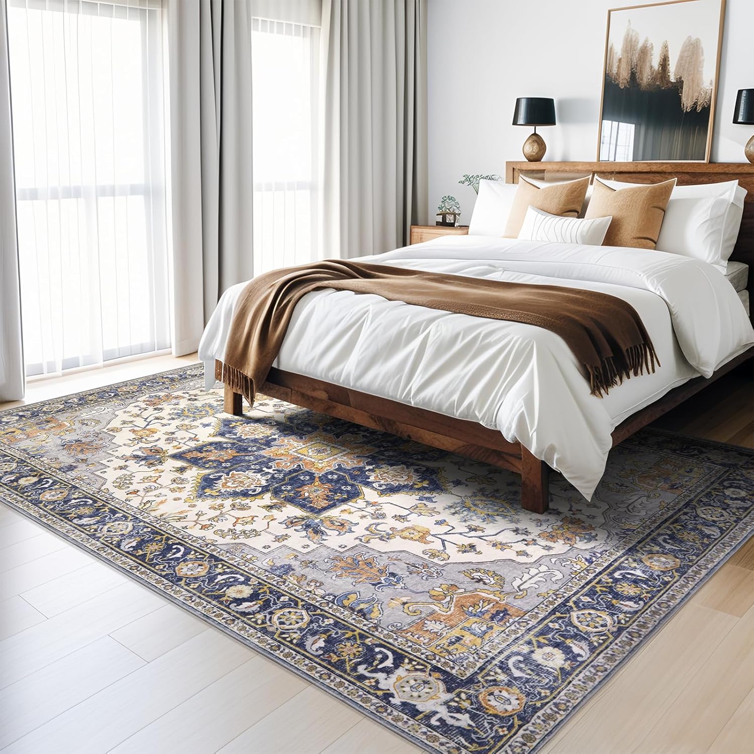 Large Area Rug for Living Room 9x12