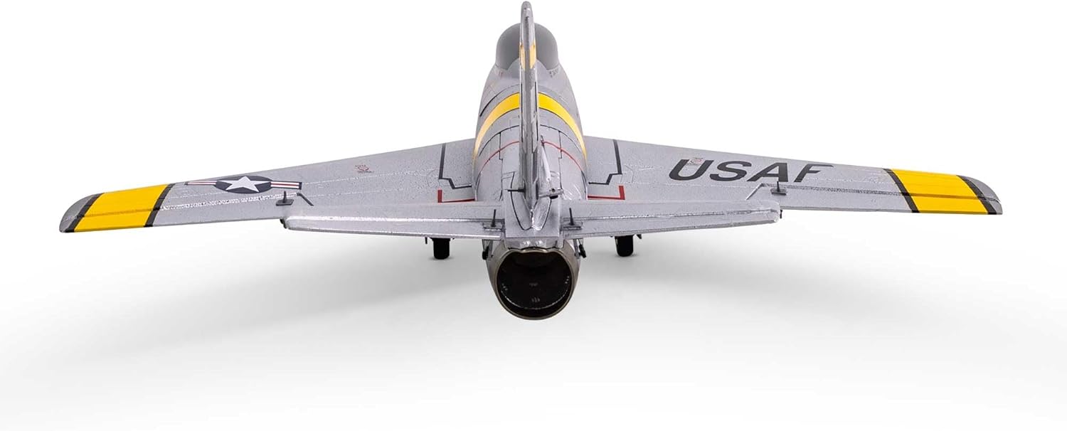 E-flite RC Airplane UMX F-86 Sabre 30mm EDF BNF Basic Transmitter Battery and Charger Not Included EFLU7050