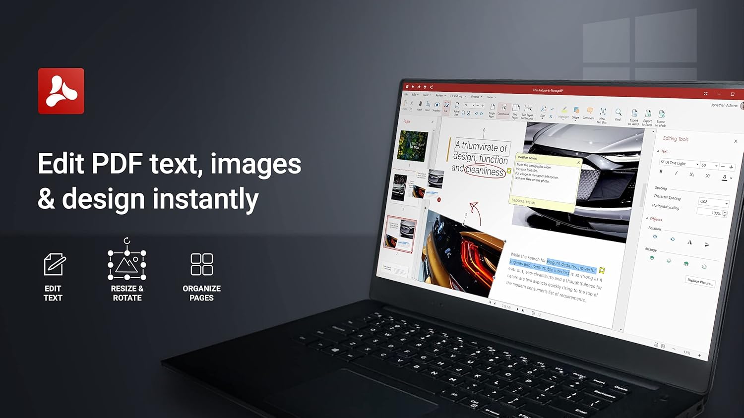 PDF Extra 2021 | Pro PDF Editor & Converter | Lifetime License to Edit, Convert, Fill & Sign, Protect, Annotate and Organize PDFs [PC Online code]