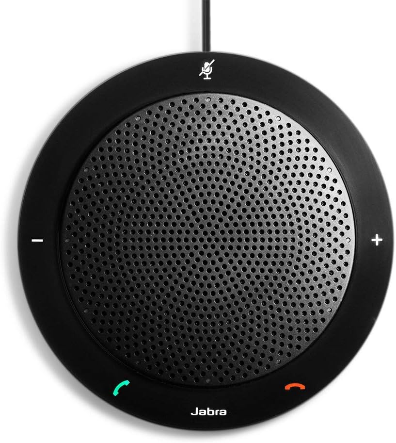 Jabra Speak 510 MS Wireless Bluetooth Speaker for Softphone and Mobile Phone – Link 370 USB Included – Easy Setup