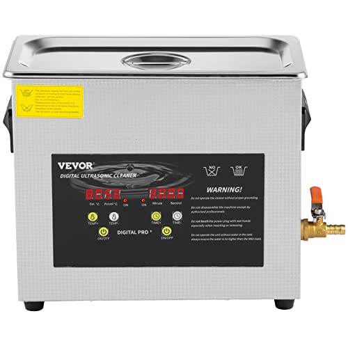 VEVOR 6L Upgraded Ultrasonic Cleaner (400W Heater
