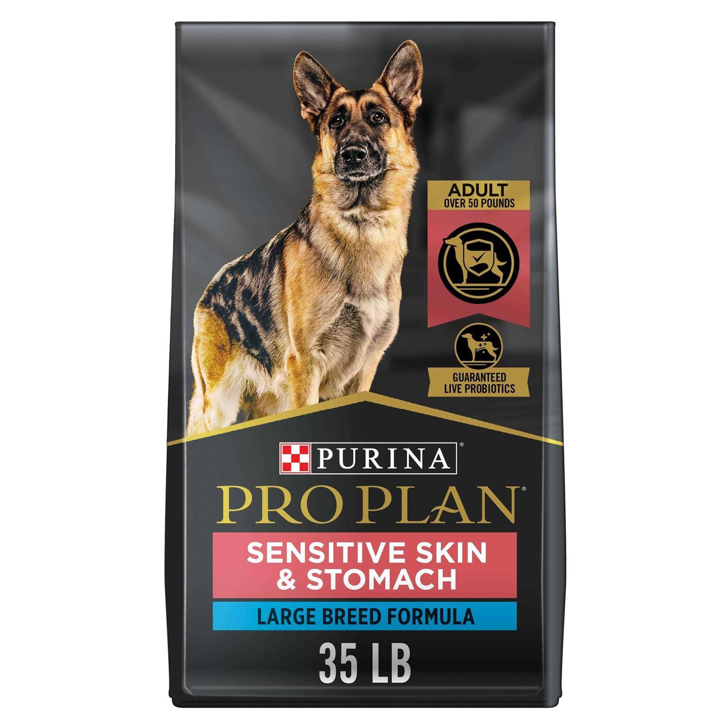Purina Pro Plan Salmon Formula Sensitive Skin Stomach Large Breed Adult Dog Food - Pet Supplies online store