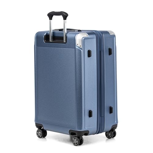 Travelpro Platinum Elite Hardside Expandable Carry on Luggage, 8 Wheel Spinner, TSA Lock, Hard Shell Polycarbonate Suitcase, Metallic Sand