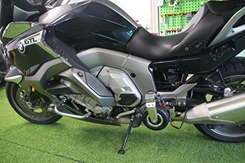 GLK | Comfort and Safe Riding Landing Gear GLX-FC209 Motorcycle Stand Accessories | With Foot Standing Wheel Operated by Electric Switch for BMW |