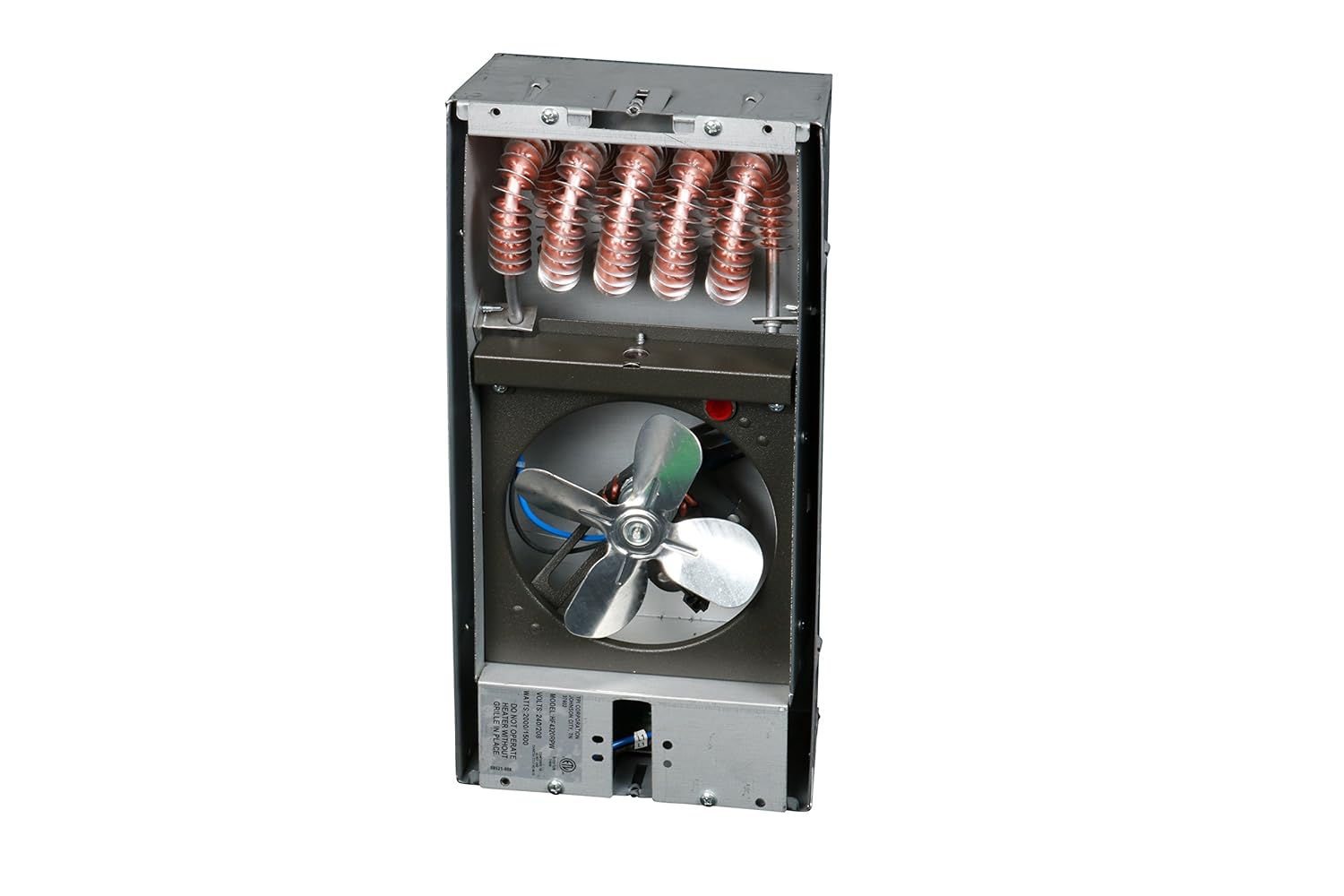 TPI HF4320T2RPW Series 4300 Low Profile Fan Forced Wall Heater with 2 Pole Thermostat, Standard, White, 2000/1500 W