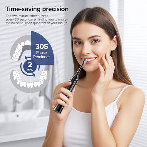 Water Flosser with Electric Toothbrush &ndash; 3 Sonic Toothbrush Modes & 5 Water Flossing Pressure &ndash