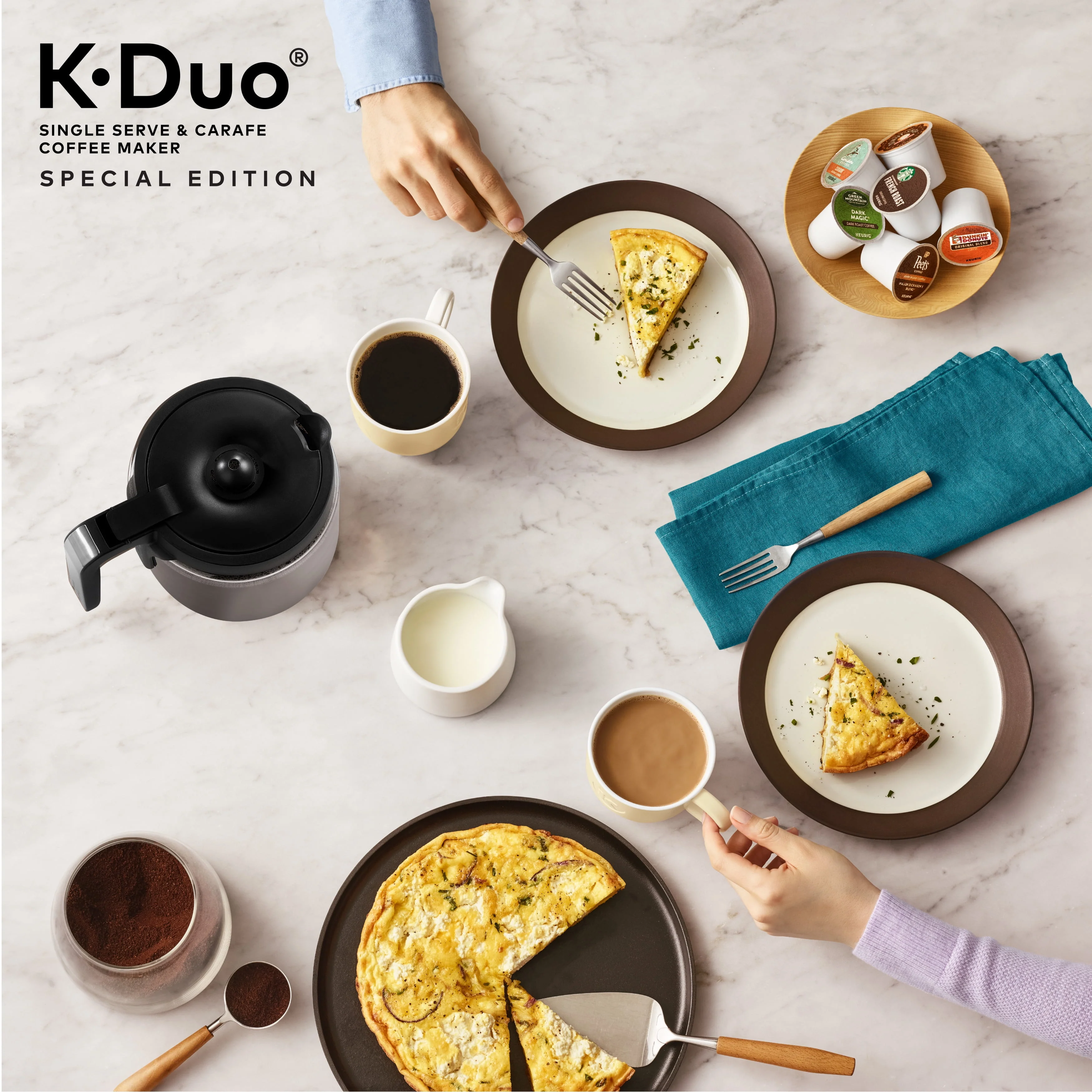 Keurig® K-Duo Special Edition Single Serve K-Cup Pod & Carafe Coffee Maker, Silver