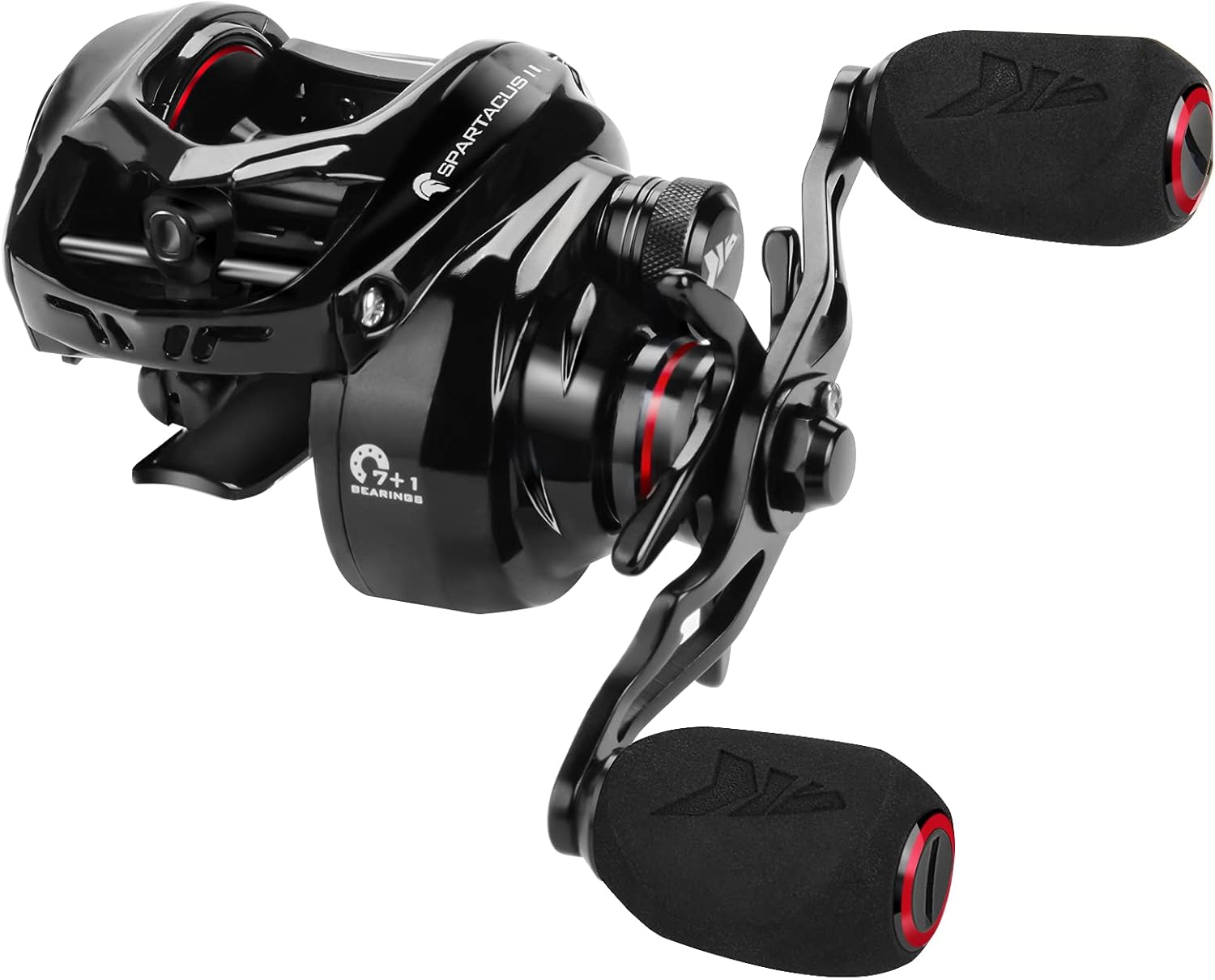 KastKing Spartacus II Baitcasting Fishing Reel, 6oz Ultralight, Super Smooth with 17.6 LB Carbon Fiber Drag, 7.2:1 Gear Ratio