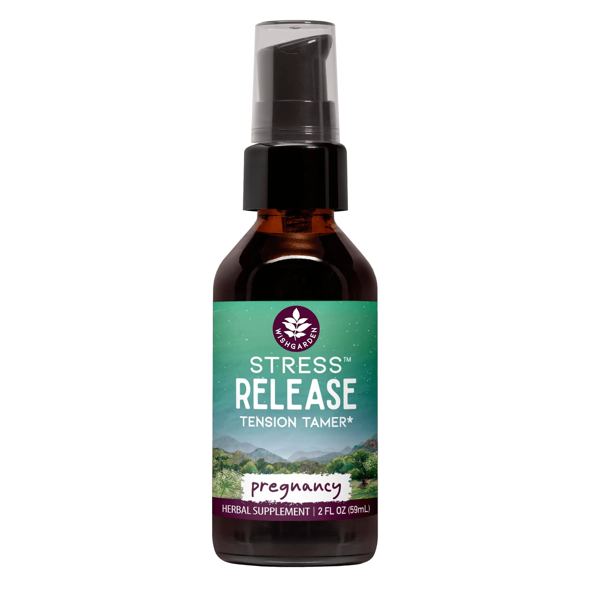 WishGarden Herbs Stress Release for Pregnancy - Natural Herbal Stress Relief Supplement with Lemon Balm & Chamomile