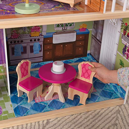 KidKraft My Dreamy Wooden Dollhouse with Lights and Sounds, Elevator and 14 Accessories, Gift for Ages 3+