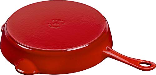 Staub Cast Iron 11-inch Traditional Skillet - Cherry, Made in France