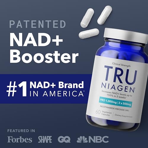 TRU NIAGEN PRO NAD+ Supplement for Anti Aging and Cell Regeneration, 2 x 500mg Patented Niagen