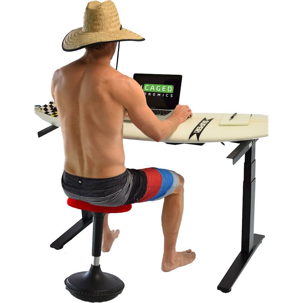 Uncaged Ergonomics: Wobble Stool Standing Desk Chair - Red
