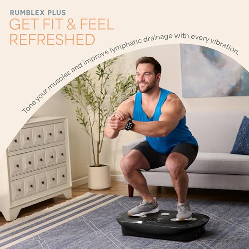 Lifepro Vibration Plate Machines – Full Body Workout, Recovery & Lymphatic Drainage with 4D Motion, Silent Operation, Joint Support