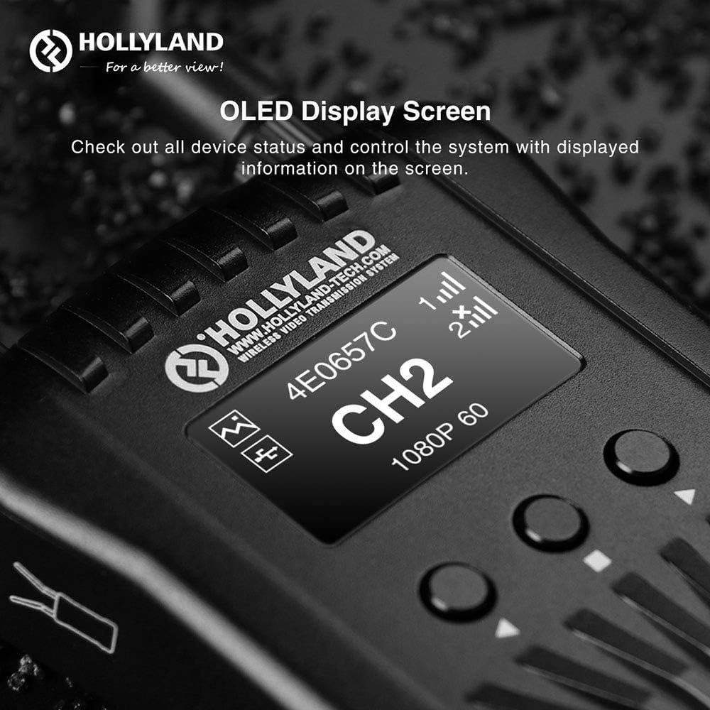 Hollyland Mars 400S Wireless SDI/HDMI Video Transmitter and Receiver for DSLR Camera, 0.1s Low Latency & 400ft Long Range