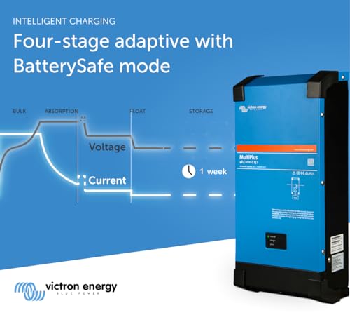 Victron Energy MultiPlus Pure Sine Wave Inverter Charger for 80 amp Battery, 2000VA 12-Volt