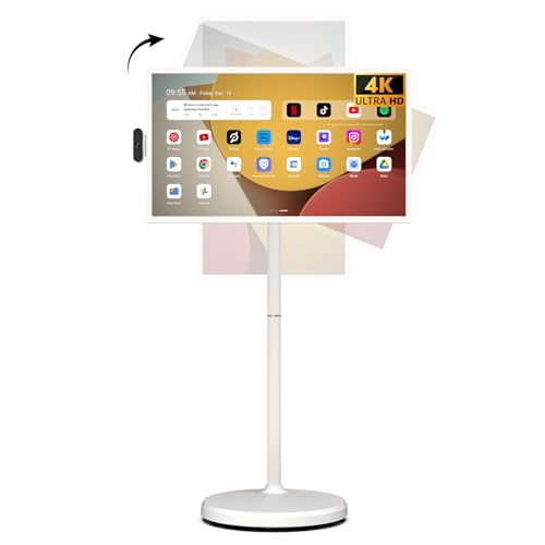 ApoloSign 32'' UHD 4K Smart Portable TV 2nd Gen, 16(8+8) GB RAM+256GB, Android 14, EDLA-Certified, Portable Touch Screen Monitor