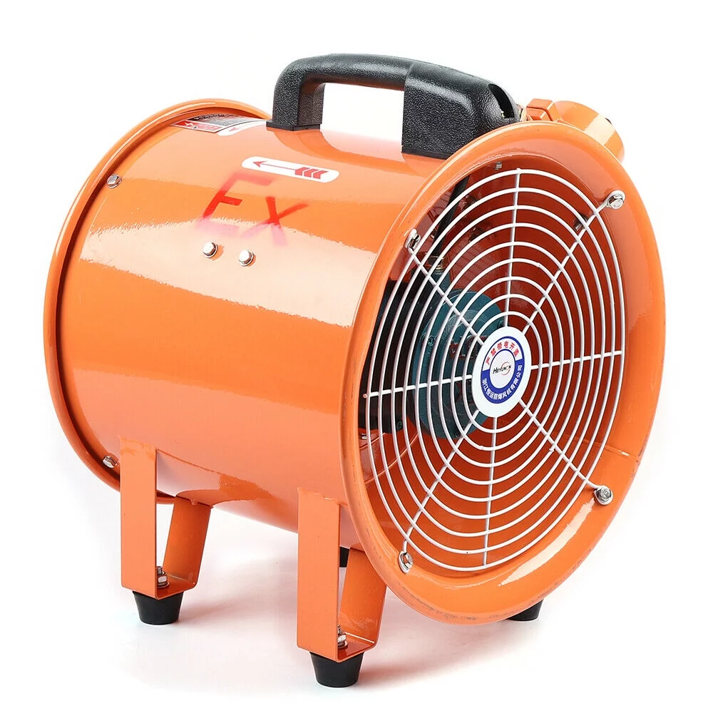 Oukaning Industrial Ventilator Explosion Proof Fan 10 Inch Blower Fan Extractor 250W 110V Household Ventilation Fans