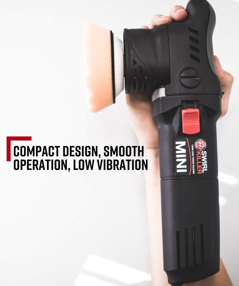 Adam&rsquo;s Swirl Killer 12mm Polisher - Orbital Polishing Paint Correcting Buffer Tool - Car Scratch Remover, Correcting Polish