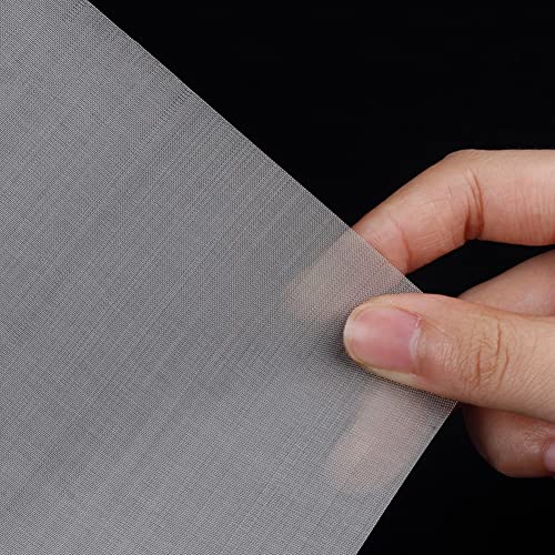 304 Stainless Steel Woven Wire Stainless Steel Woven Wire 100 Mesh Fine Mesh Screen Roll Cabinets Wire Mesh for Vent Filter Kitchen & Garden 0.18mm