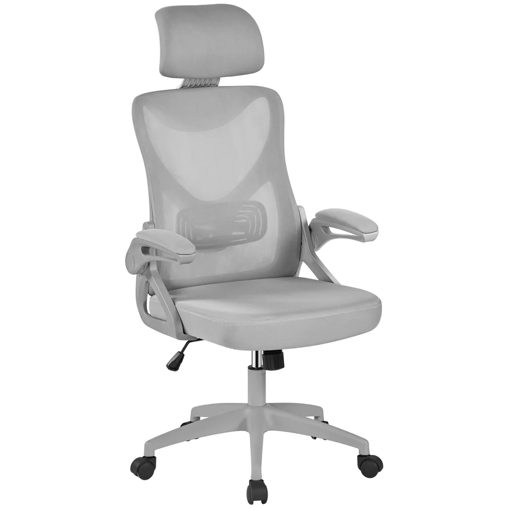 Alden Design Ergonomic Mesh Office Chair with High Back, Black