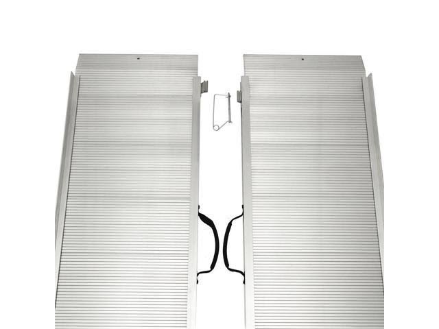 Silver Spring 6�� L Portable Single-Fold Aluminum Wheelchair and Scooter Ramp �C 700 lb. Capacity