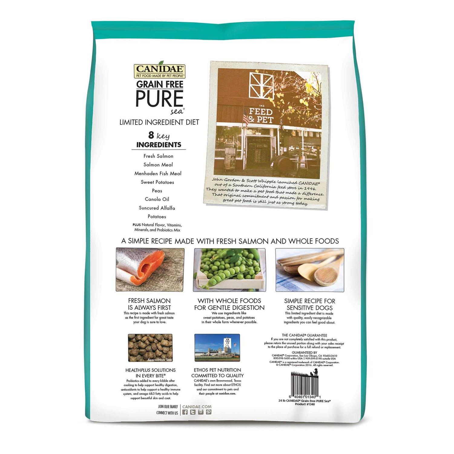 Canidae Grain-Free Pure Salmon &amp; Sweet Potato Recipe Dry Dog Food - Pet Supplies online store