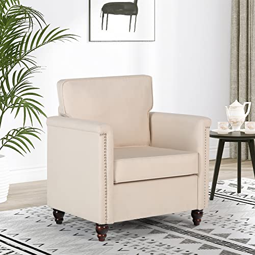 AILEEKISS Accent Chairs Set of 2 for Living Room Upholstered Arm Chairs Traditional Chesterfield Armchair Bedroom Reading Chairs for Adults Comfy