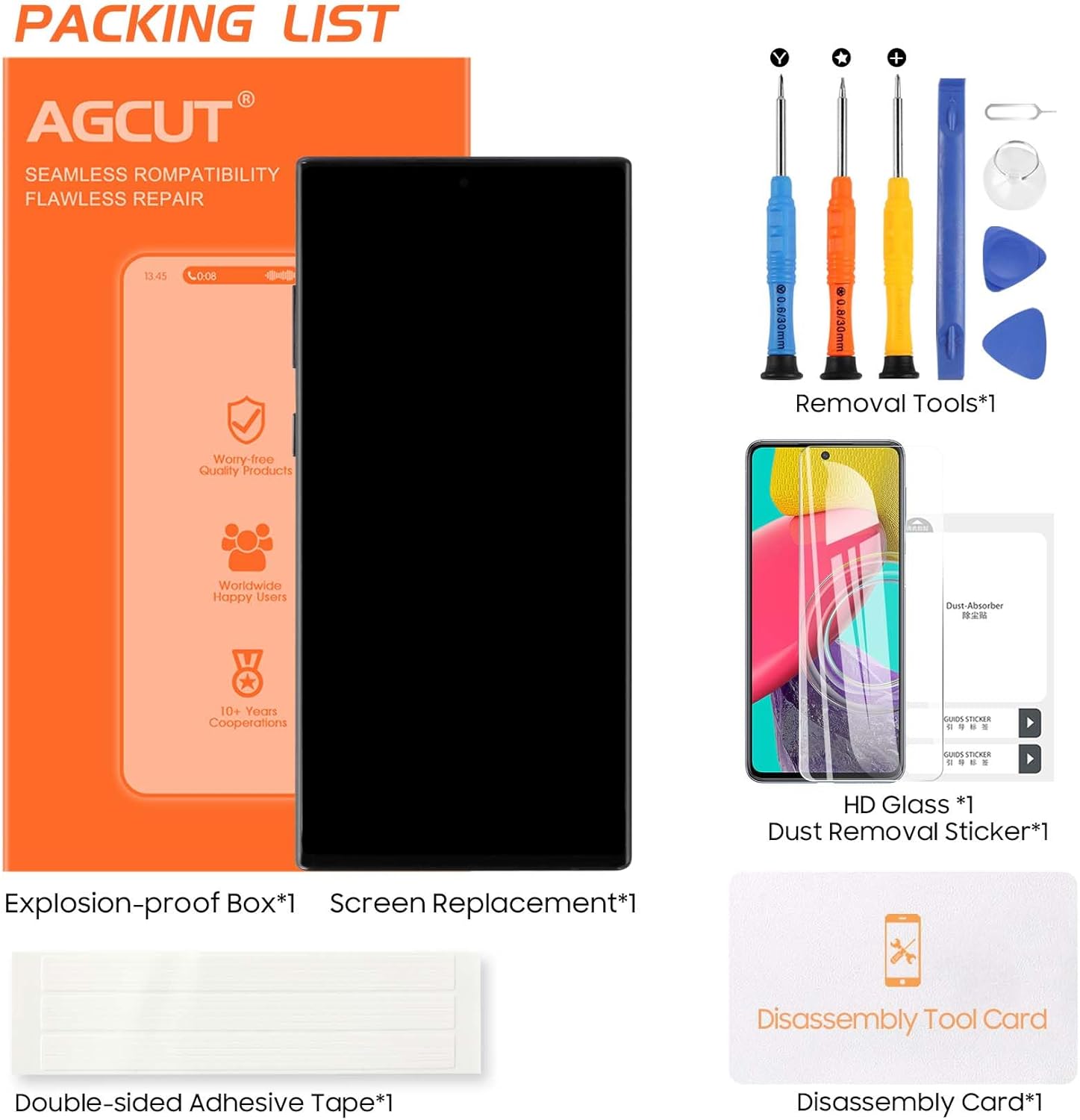 OLED for Samsung Galaxy Note 10 Plus LCD Screen Replacement for Samsung Note 10 Plus LCD Display SM-N975F SM-N975U LCD Digitizer Touch Assembly Black