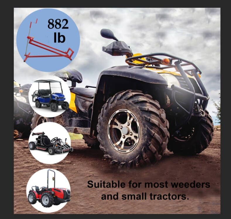 Lawn Mower Lift Jack -Lifting Platform 882 Lbs Capacity for Garden Tractors and Lawn Mowers