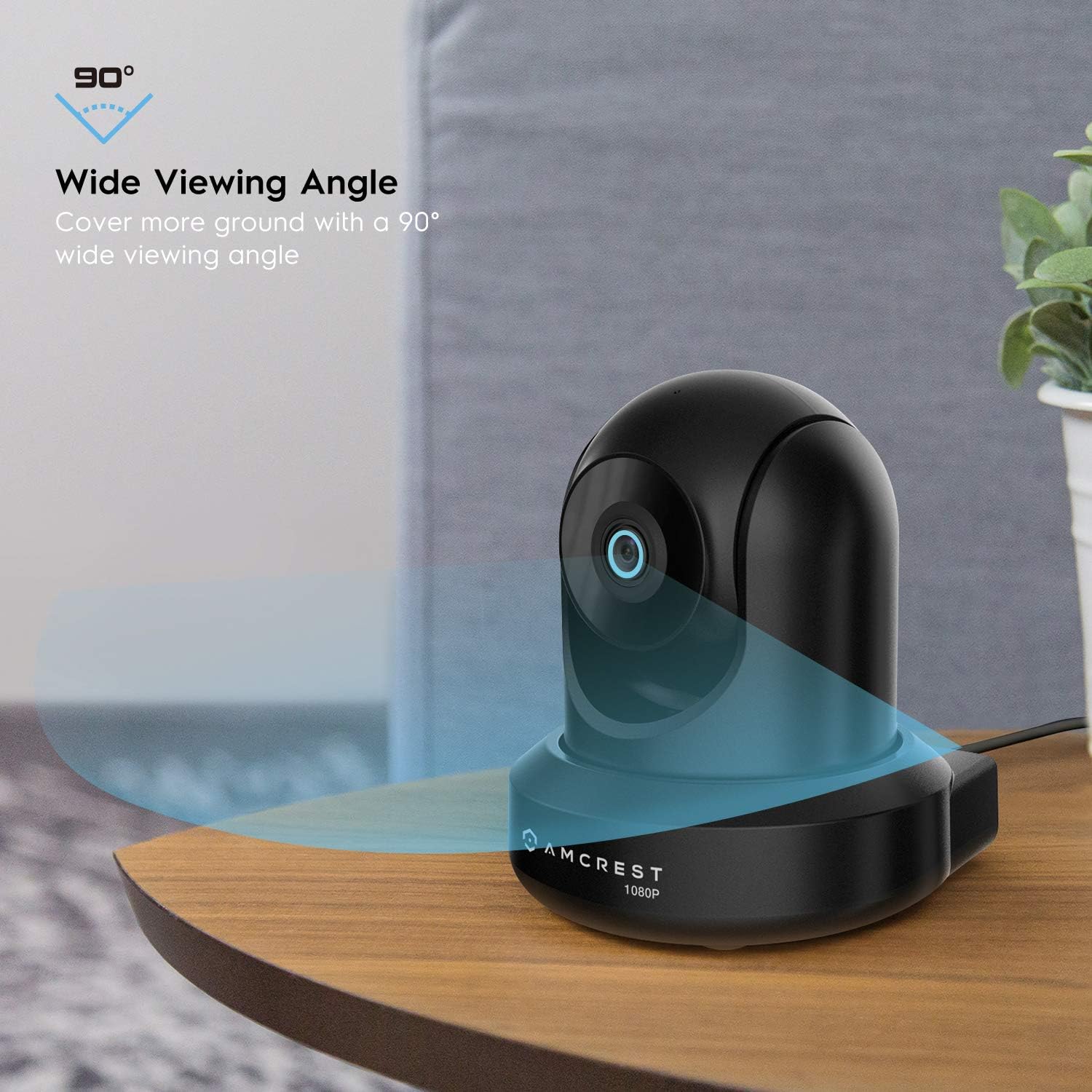 Amcrest 2-Pack 1080p WiFi Camera Indoor, 2MP Pan/Tilt Home Security Camera, Auto-Tracking, Motion & Audio Detection, Enhanced Browser Compatibility