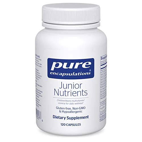 Pure Encapsulations Junior Nutrients | Multivitamin and Mineral Supplement Without Iron for Children Ages 4 and Up* | 120 Capsules