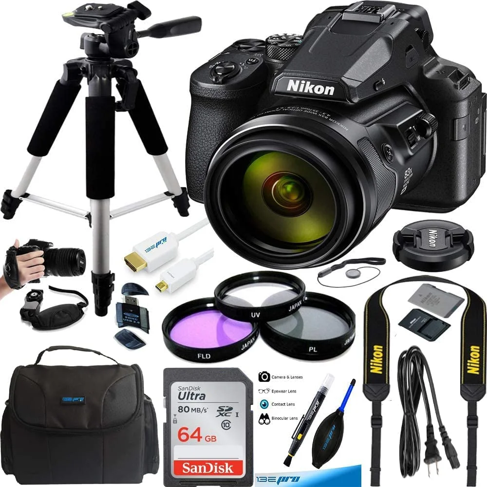 Nikon COOLPIX P950 Compact Digital Camera with 83x Optical Zoom Super Telephoto Lens + Expo Premium Accessories Bundle - Radiant Selections