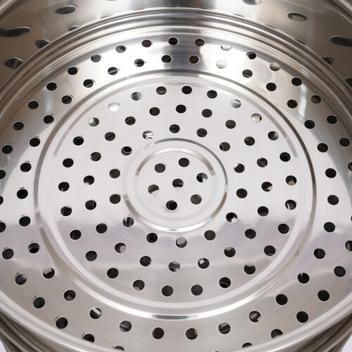 Stackable Stainless Steel Steamer Cooker Pot Glass Lid 5 layers large capacity