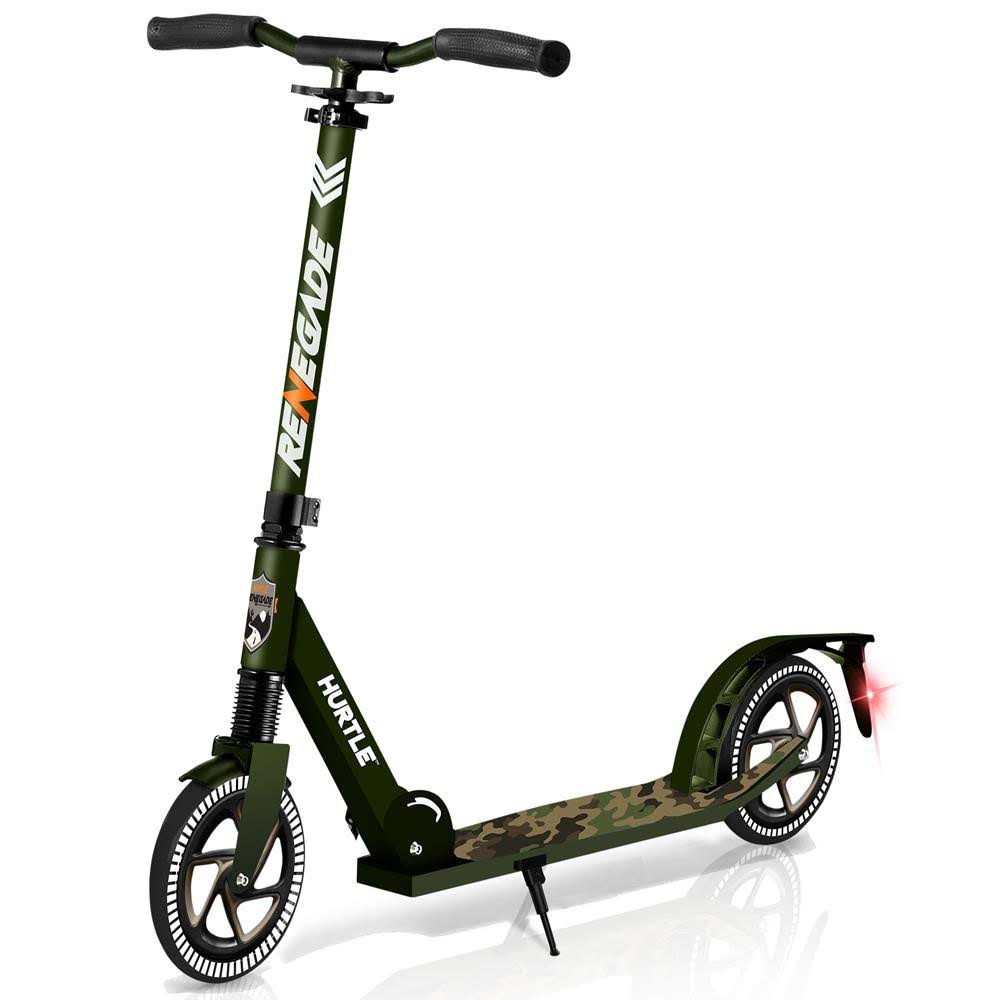 Hurtle Renegade Foldable Teen and Adult Commuter Kick Scooter, Camo (2 Pack)