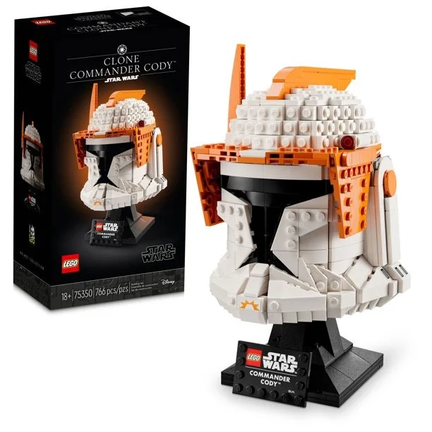 LEGO 75350 Star Wars Clone Commander Cody Helmet Collectible Set for Adults, The Clone Wars Memorabilia, Collection Gift Idea, Decor Display