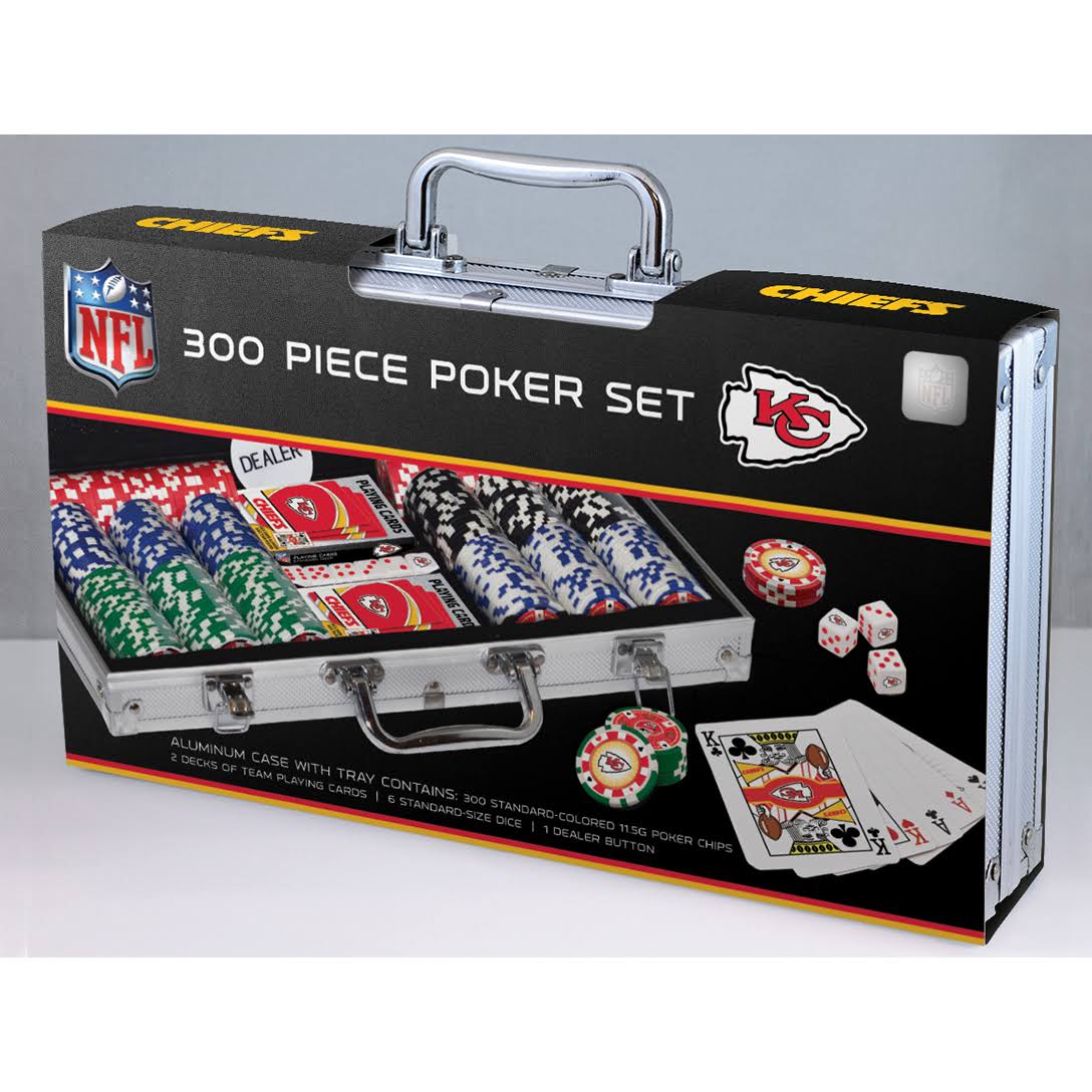 NFL Kansas City Chiefs 300 Piece Poker Set