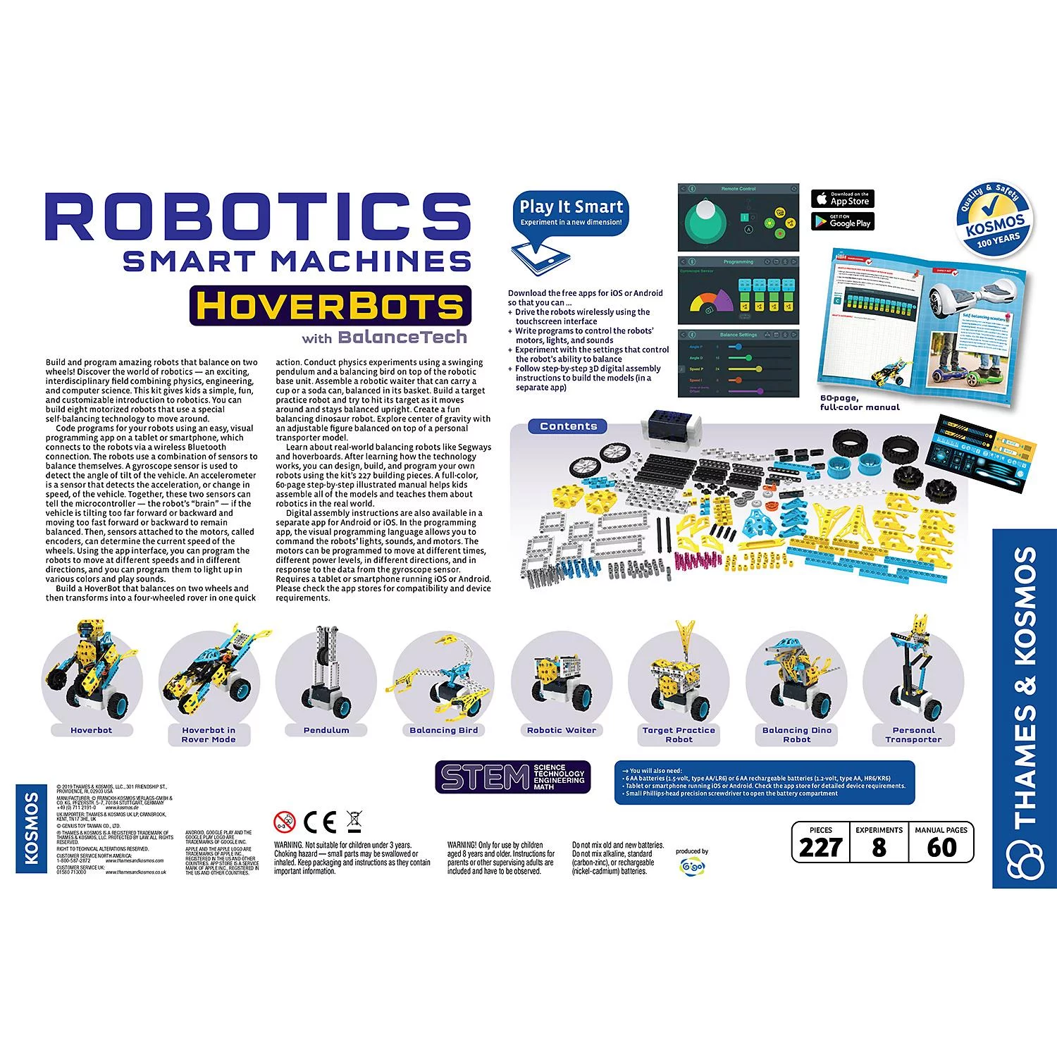 Thames and Kosmos Robotics: Smart Machines - HoverBots with Balance Tech