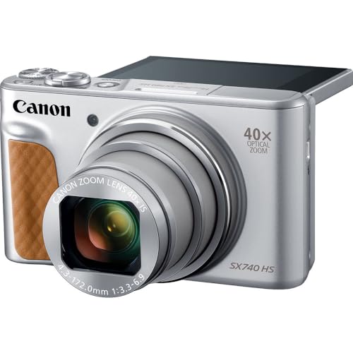 Canon PowerShot SX740 HS Digital Camera | 20.3MP CMOS Sensor, 40x Optical Zoom, 4K UHD Video