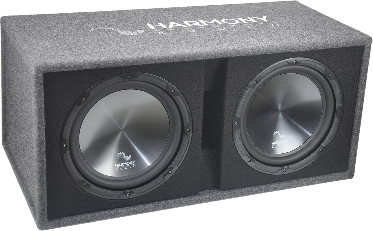 Harmony Audio HA-RD12 Car Rhythm Loaded Dual 12 Vented 1200W Sub Box Enclosure