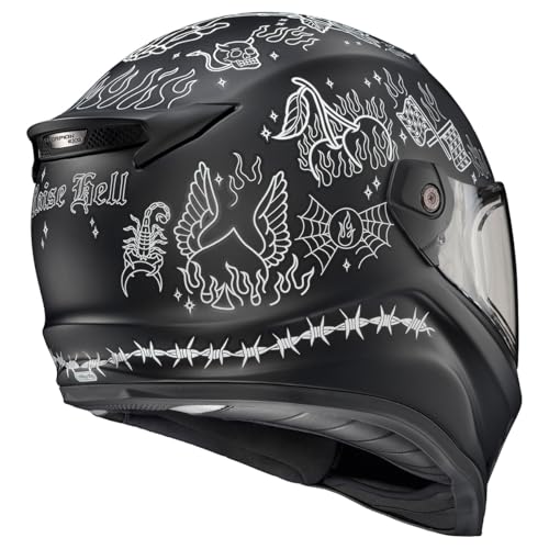 ScorpionEXO Covert FX Full Face Adult Motorcycle Helmet Street Fighter Style with Bluetooth Ready Speaker Pockets DOT ECE 22.06 Approved Unisex