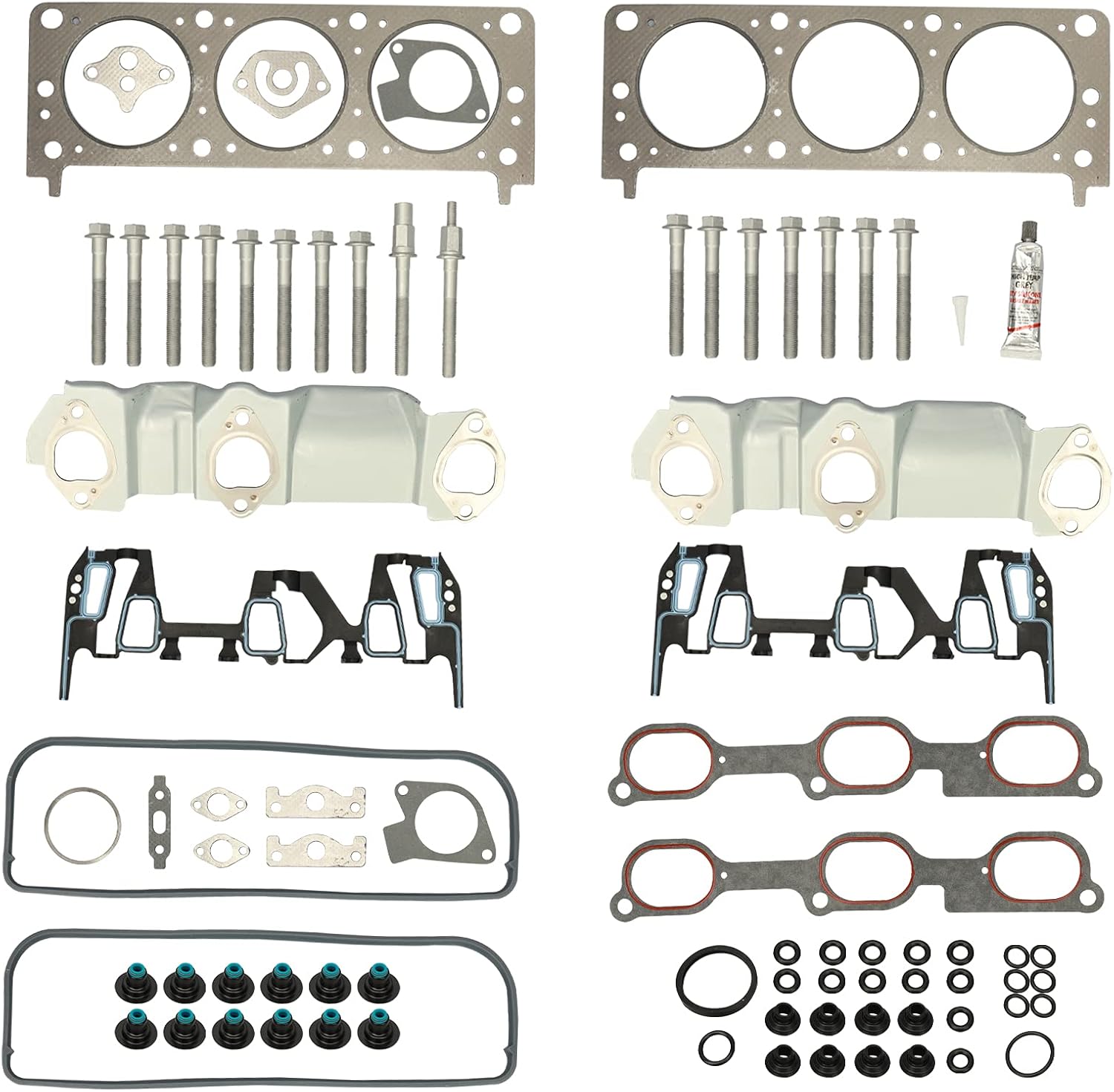 Head Gasket Set 2000 2001 2002 2003 2004 2005 for Chevy Impala; 1999-2003 for Chevy Malibu; 2001-05 for Pontiac Aztek