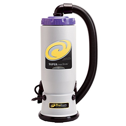 ProTeam Vacuum Backpack, Super QuarterVac HEPA Commercial Backpack Vacuum Cleaner with Small Business Kit, 6 Quart - Corded