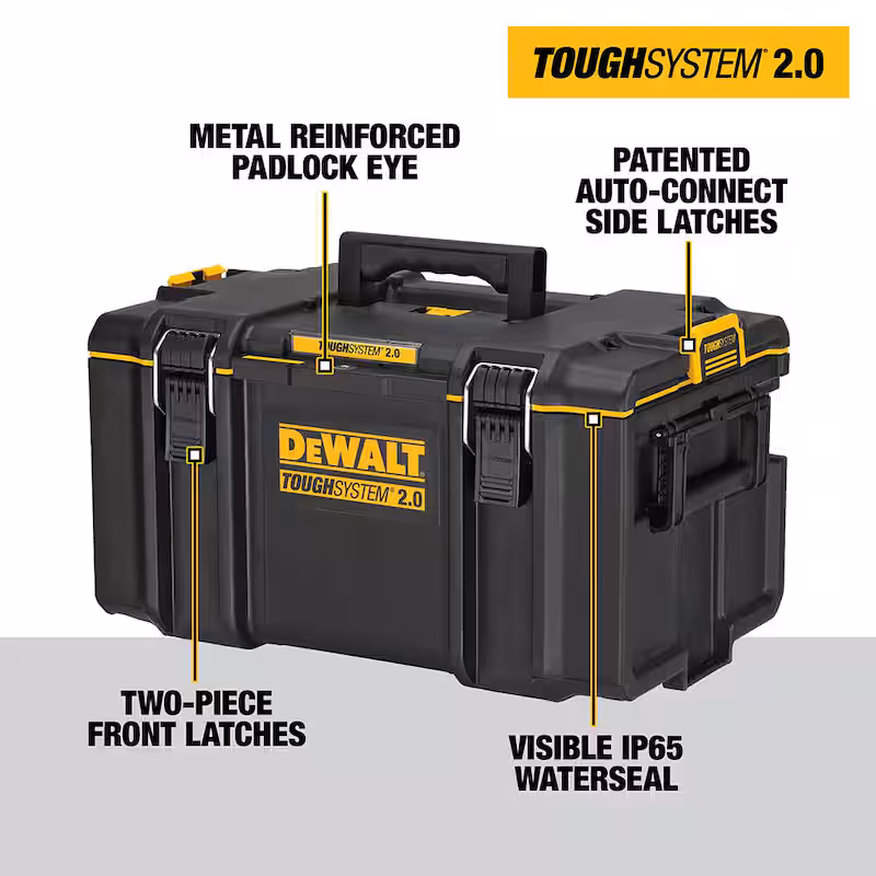 TOUGHSYSTEM 2.0 Small Tool Box, Medium Tool Box, Mobile Tool Box and Mechanics Tool Set (226 Piece) with Tool Box