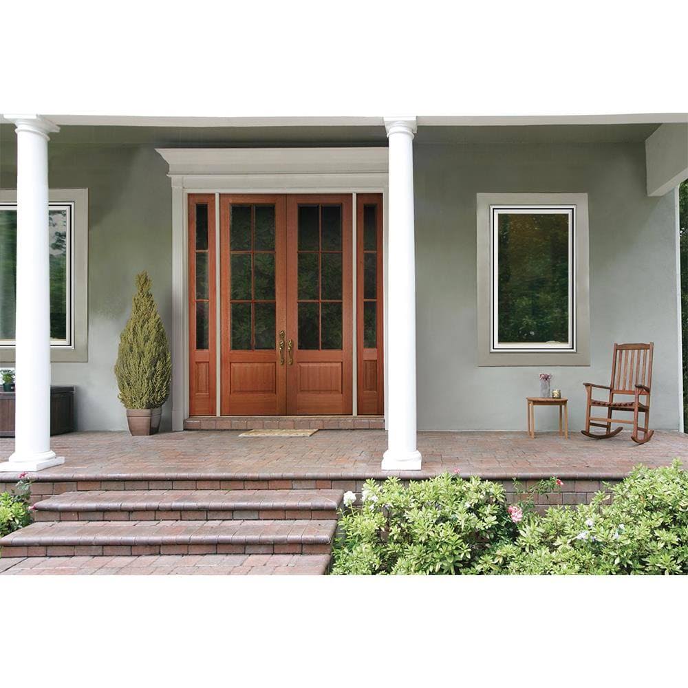 JELD-WEN W-2500 24-in x 36-in x 4.5625-in Jamb 1-Lite Aluminum-Clad New Construction Brilliant White Casement Window | LOWOLTCCW