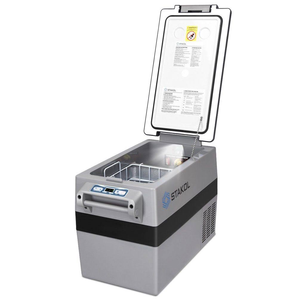 44 Quarts Portable Electric Car Cooler Refrigerator/Freezer Compressor Camping - Black + Gray