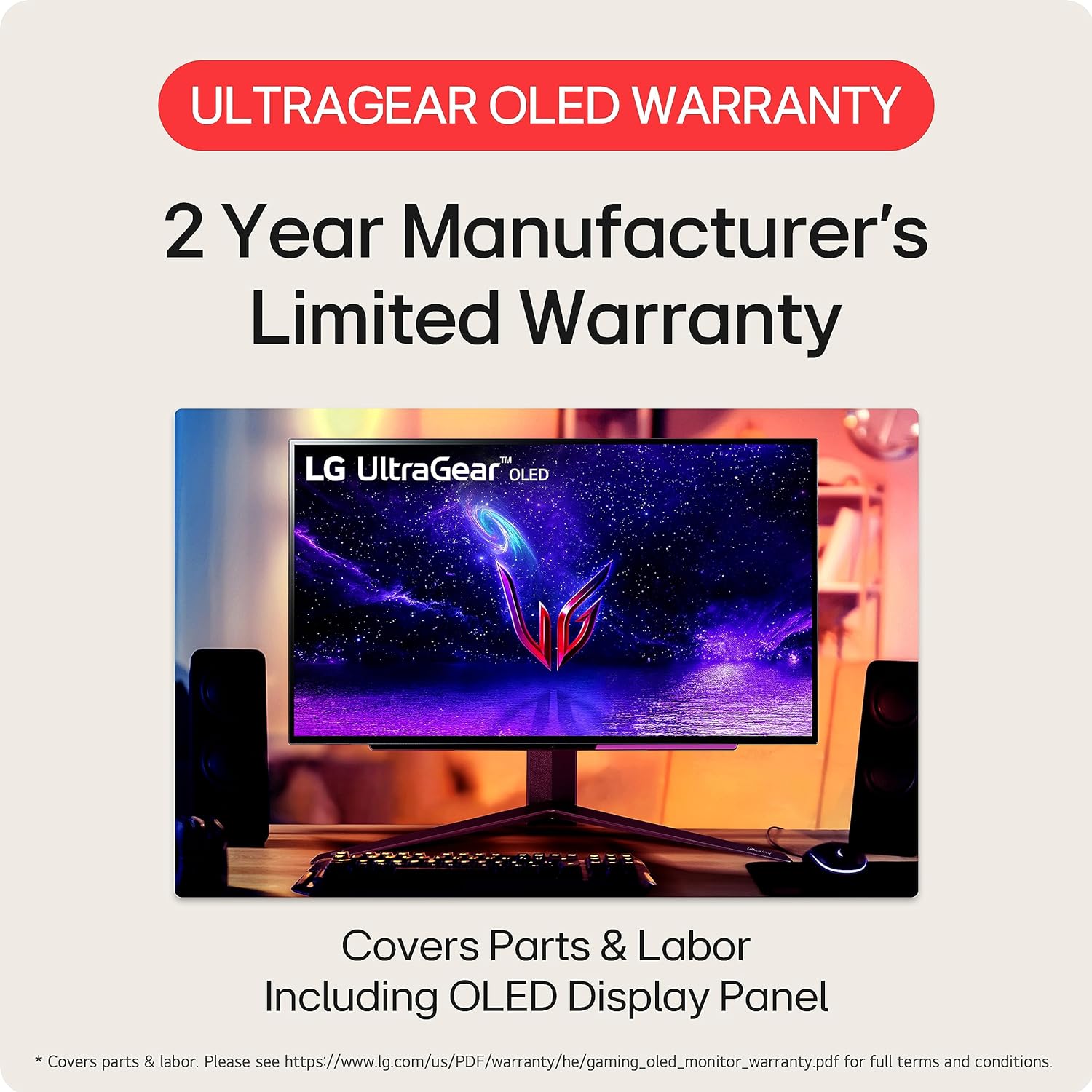 LG 48GQ900-B 48” Ultragear UHD OLED Gaming Monitor with Anti-Glare, 1.5M : 1 Contrast Ratio & DCI-P3 99% (Typ.) with HDR 10