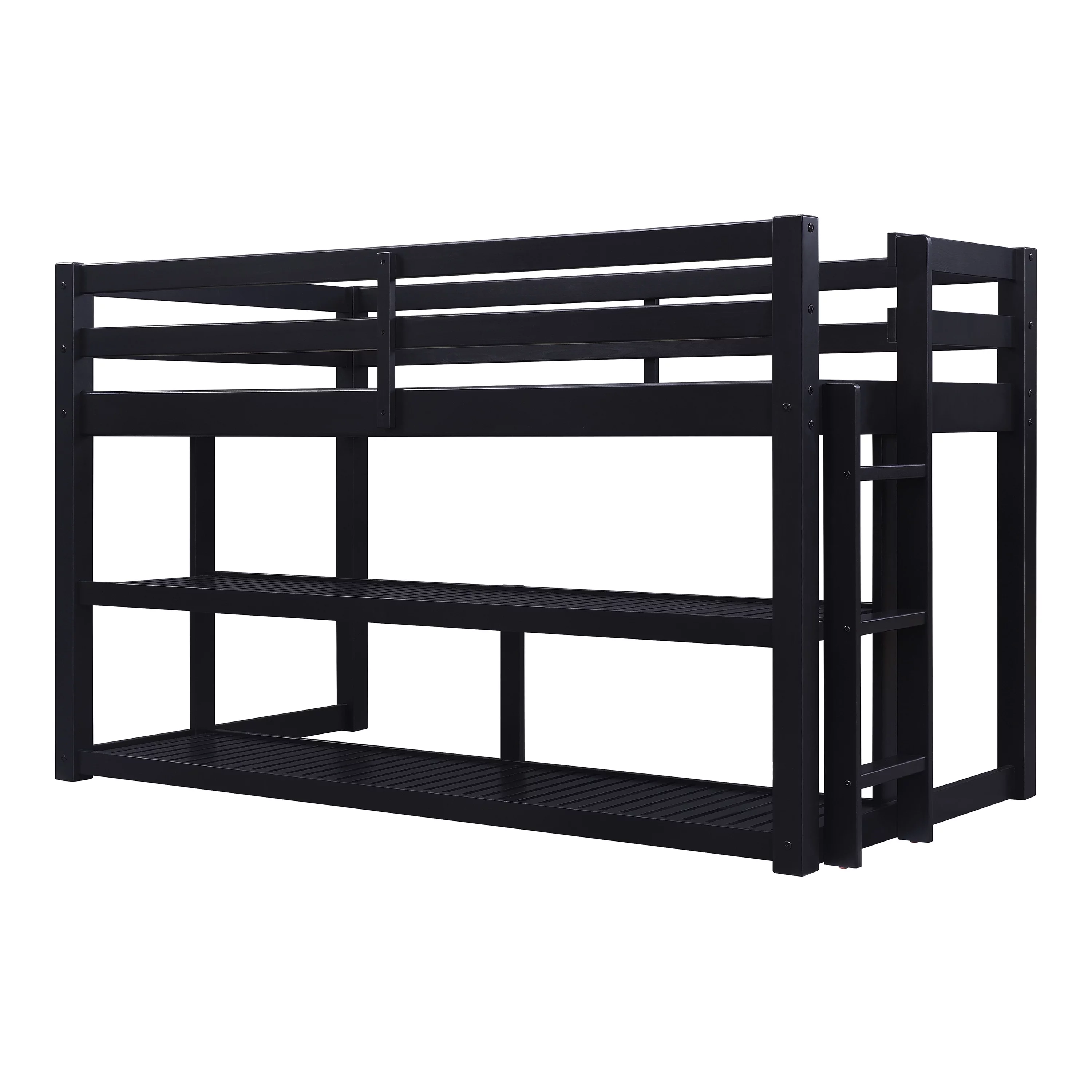 Better Homes and Gardens Greer Twin Loft Storage Bed, Black